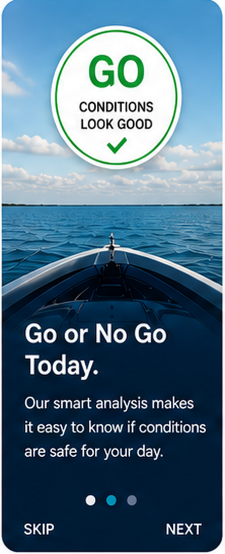 SafeBoat Go or No Go Today screen
